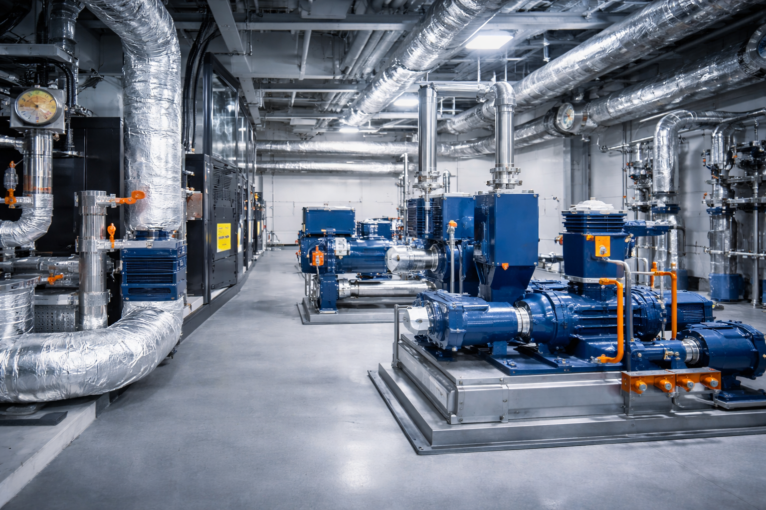 Electrical power system installation for industrial project