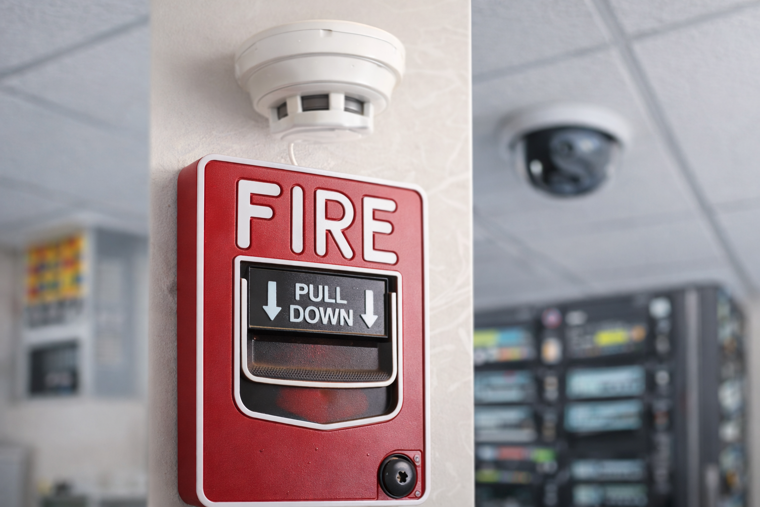 Fire alarm control panel installation